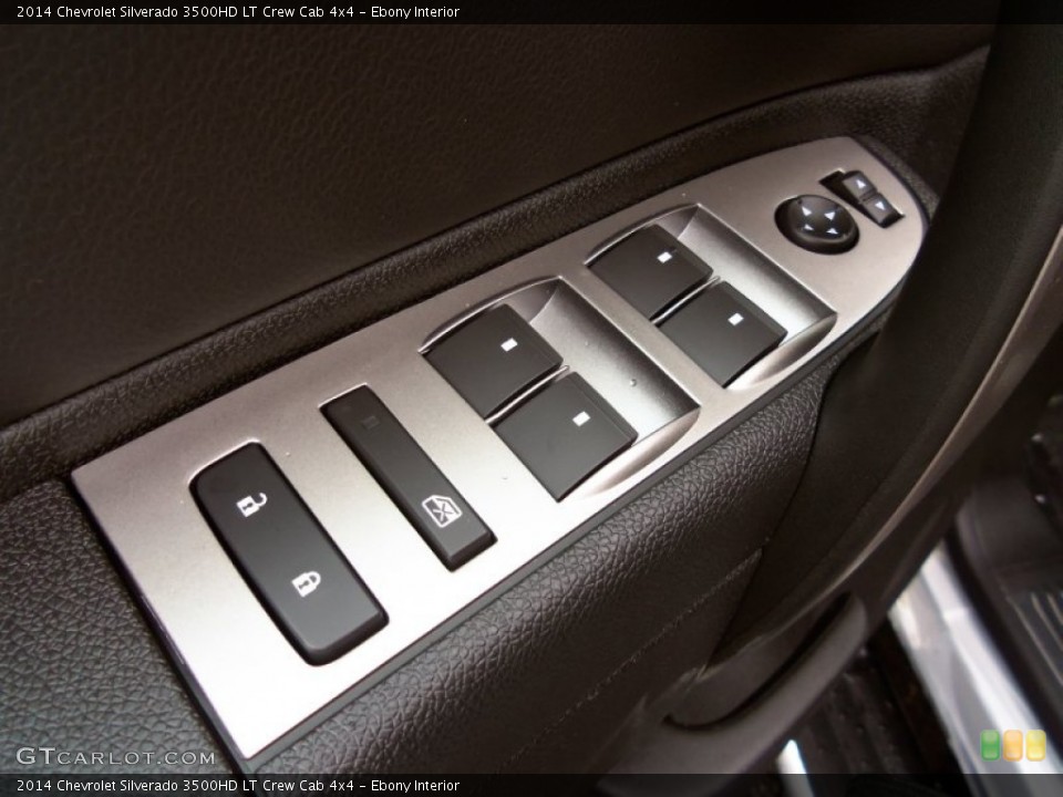 Ebony Interior Controls for the 2014 Chevrolet Silverado 3500HD LT Crew Cab 4x4 #85799038