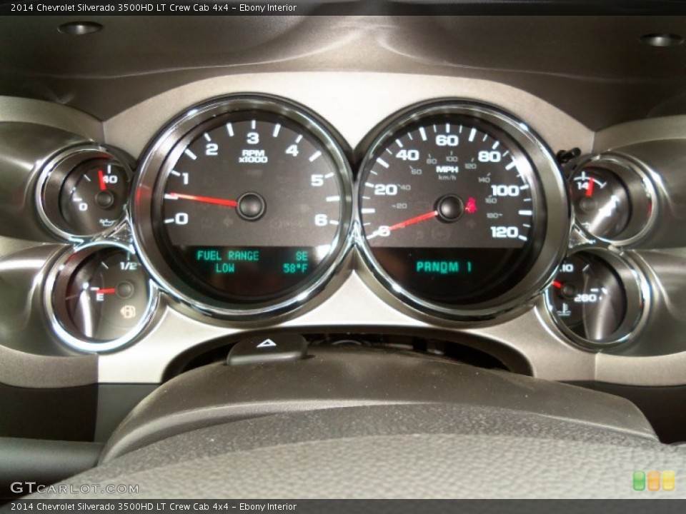 Ebony Interior Gauges for the 2014 Chevrolet Silverado 3500HD LT Crew Cab 4x4 #85799323