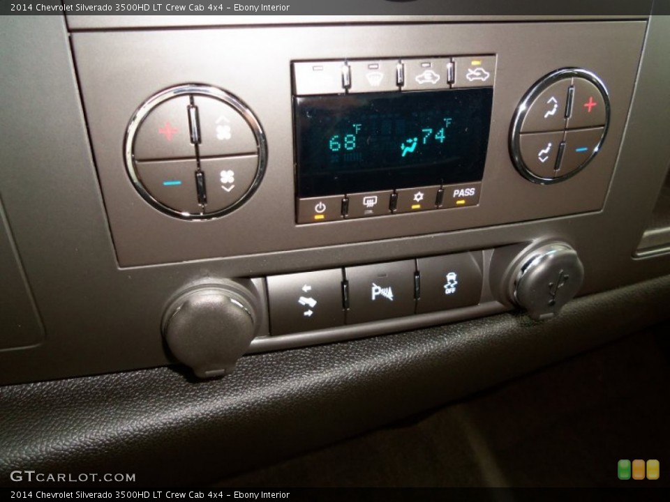 Ebony Interior Controls for the 2014 Chevrolet Silverado 3500HD LT Crew Cab 4x4 #85799395