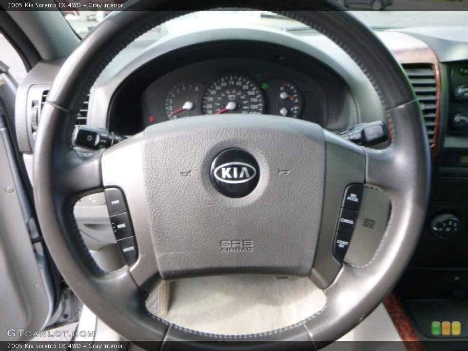 Gray Interior Steering Wheel for the 2005 Kia Sorento EX 4WD #85800403