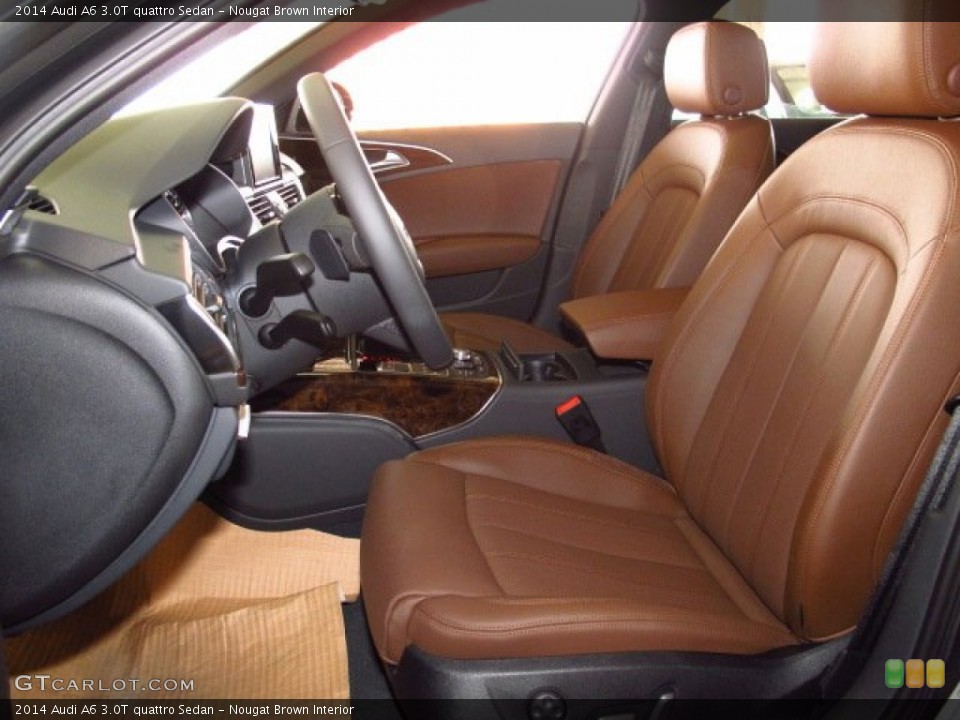 Nougat Brown Interior Photo for the 2014 Audi A6 3.0T quattro Sedan #85800799