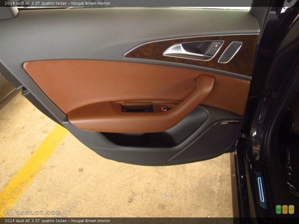 Nougat Brown Interior Door Panel for the 2014 Audi A6 3.0T quattro Sedan #85800808