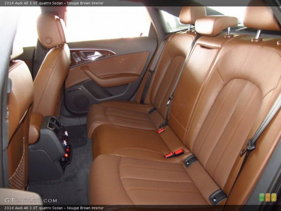 Nougat Brown Interior Rear Seat for the 2014 Audi A6 3.0T quattro Sedan #85800823