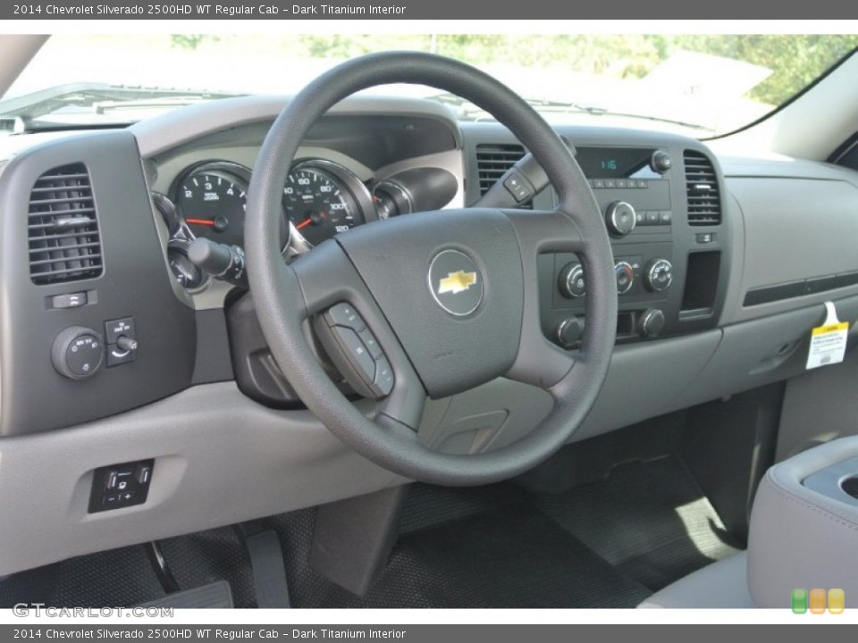 Dark Titanium Interior Dashboard for the 2014 Chevrolet Silverado 2500HD WT Regular Cab #85800949