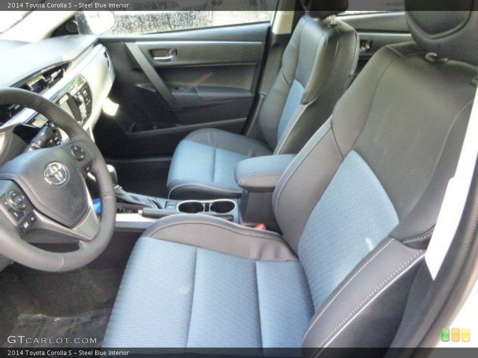 Steel Blue Interior Photo for the 2014 Toyota Corolla S #85801129