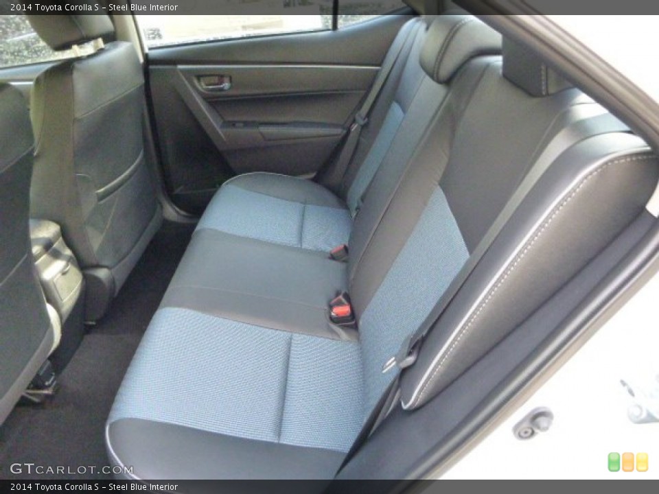 Steel Blue Interior Rear Seat for the 2014 Toyota Corolla S #85801141