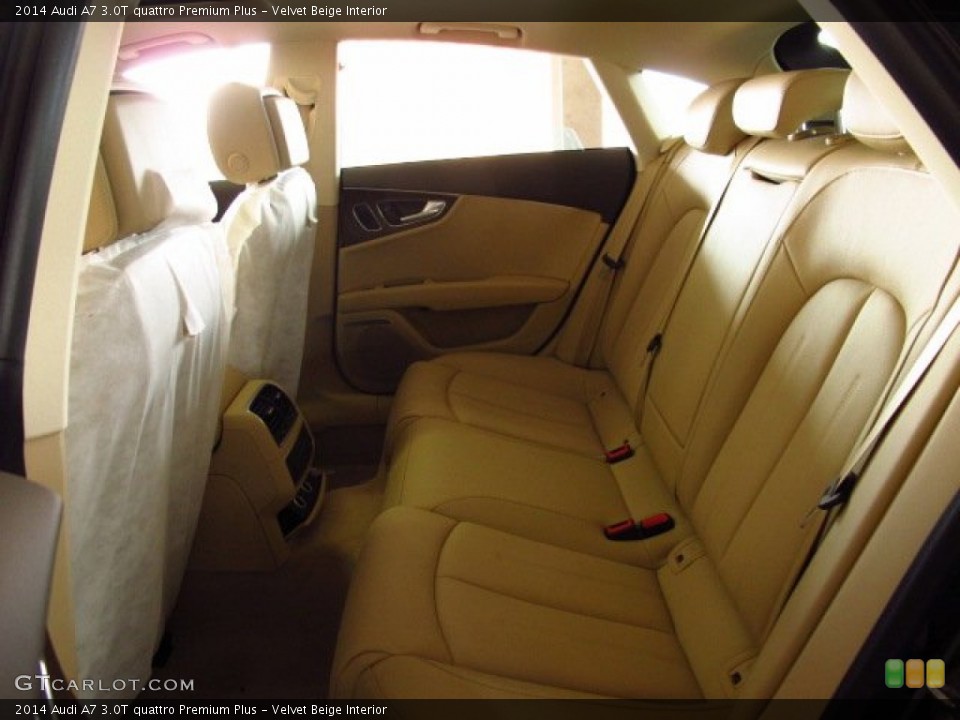 Velvet Beige Interior Rear Seat for the 2014 Audi A7 3.0T quattro Premium Plus #85801246