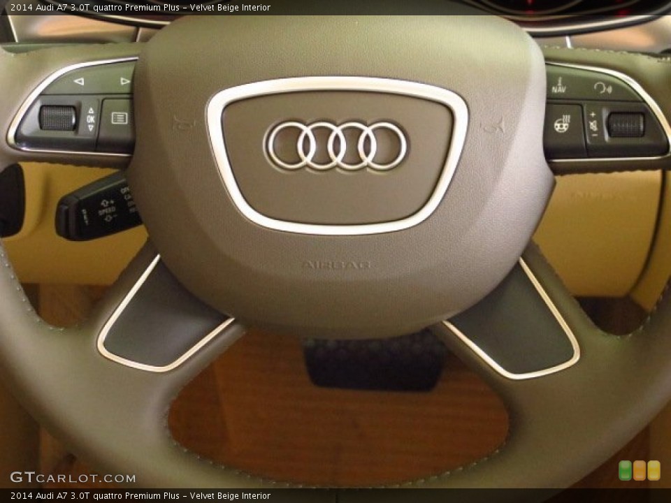 Velvet Beige Interior Controls for the 2014 Audi A7 3.0T quattro Premium Plus #85801315