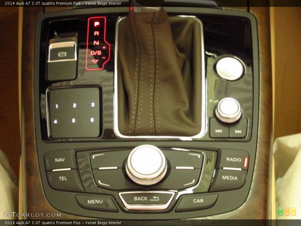 Velvet Beige Interior Controls for the 2014 Audi A7 3.0T quattro Premium Plus #85801336