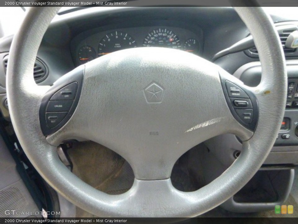 Mist Gray Interior Steering Wheel for the 2000 Chrysler Voyager  #85801582