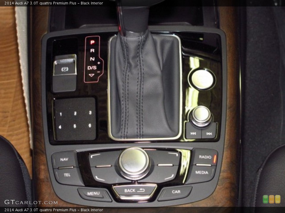 Black Interior Controls for the 2014 Audi A7 3.0T quattro Premium Plus #85801669