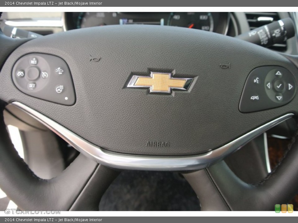 Jet Black/Mojave Interior Steering Wheel for the 2014 Chevrolet Impala LTZ #85802074