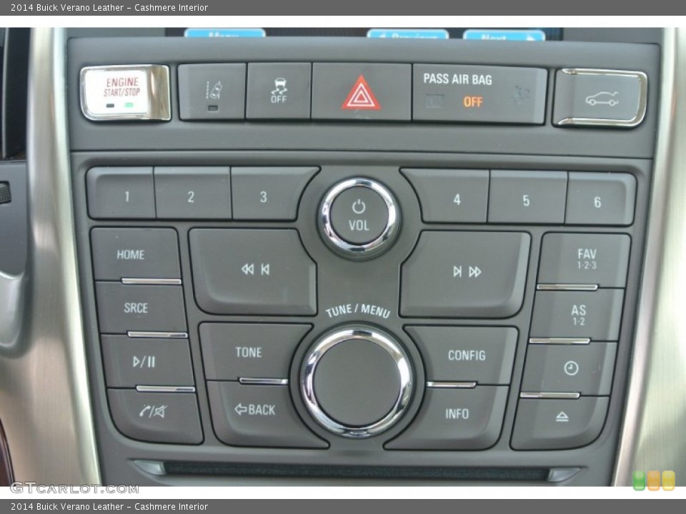 Cashmere Interior Controls for the 2014 Buick Verano Leather #85802380