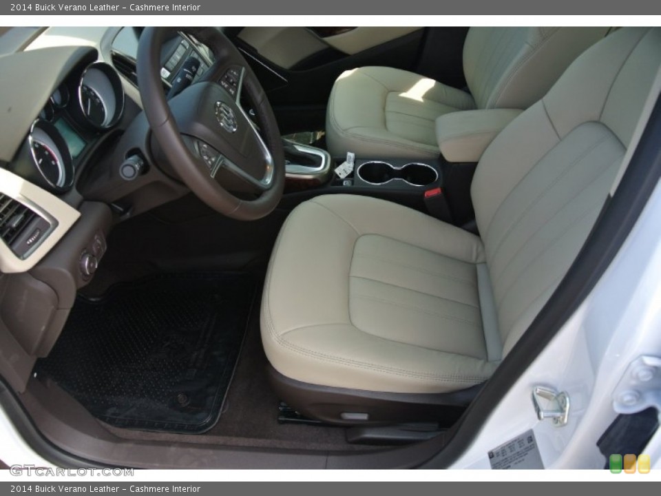 Cashmere Interior Front Seat for the 2014 Buick Verano Leather #85802560