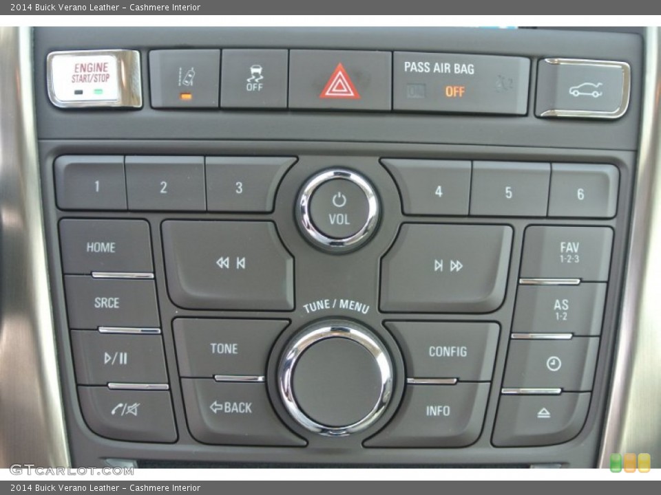 Cashmere Interior Controls for the 2014 Buick Verano Leather #85802572