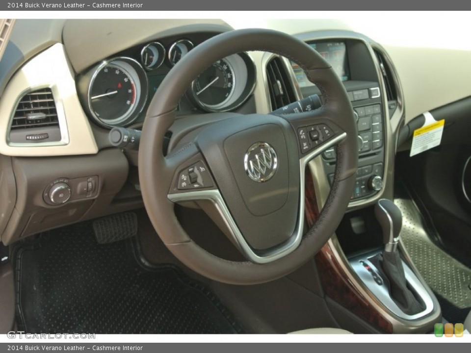 Cashmere Interior Steering Wheel for the 2014 Buick Verano Leather #85802659