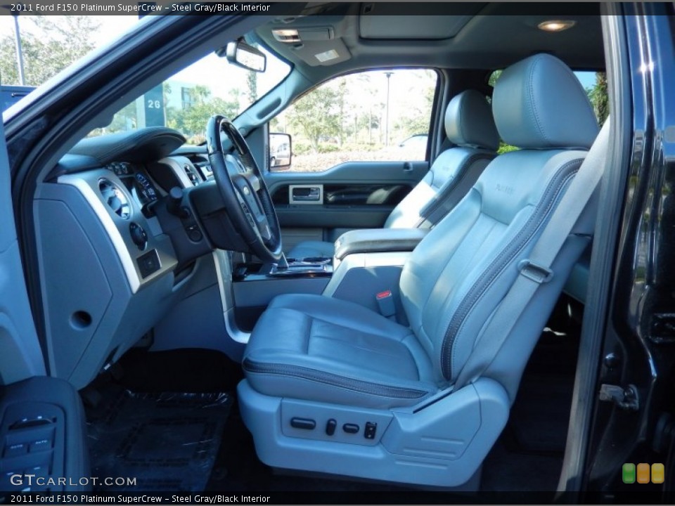 Steel Gray/Black Interior Photo for the 2011 Ford F150 Platinum SuperCrew #85803034