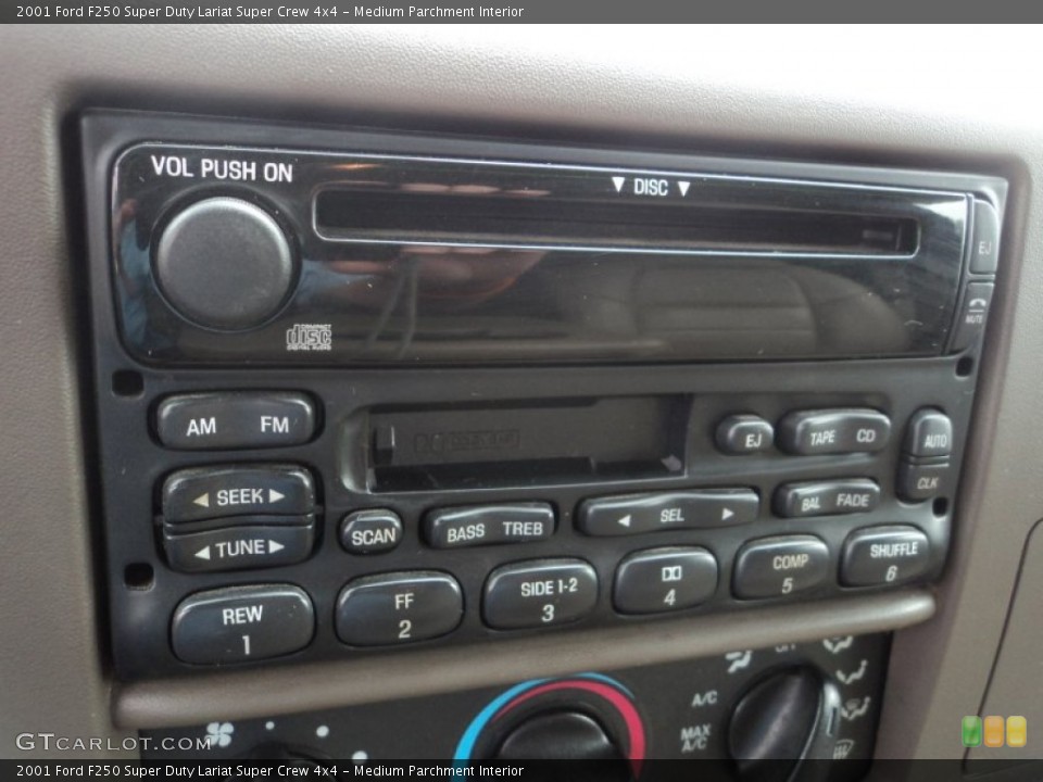 Medium Parchment Interior Audio System for the 2001 Ford F250 Super Duty Lariat Super Crew 4x4 #85803088