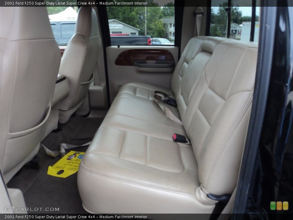 Medium Parchment Interior Rear Seat for the 2001 Ford F250 Super Duty Lariat Super Crew 4x4 #85803106