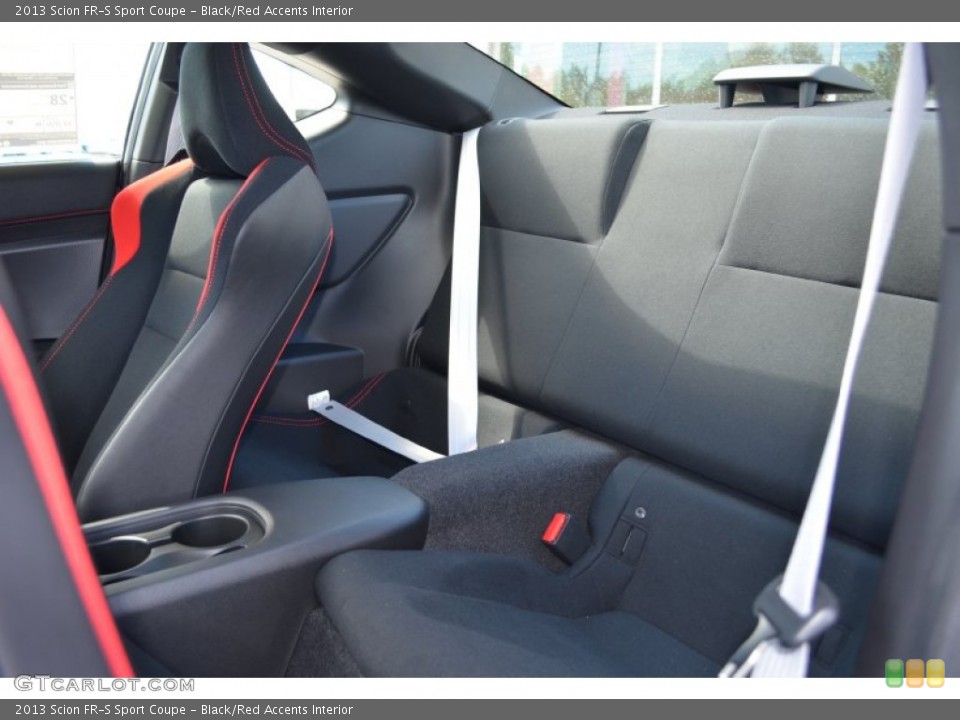 Black/Red Accents Interior Rear Seat for the 2013 Scion FR-S Sport Coupe #85805236