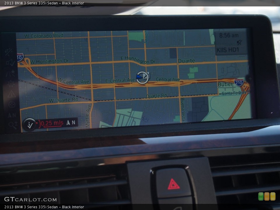 Black Interior Navigation for the 2013 BMW 3 Series 335i Sedan #85805944