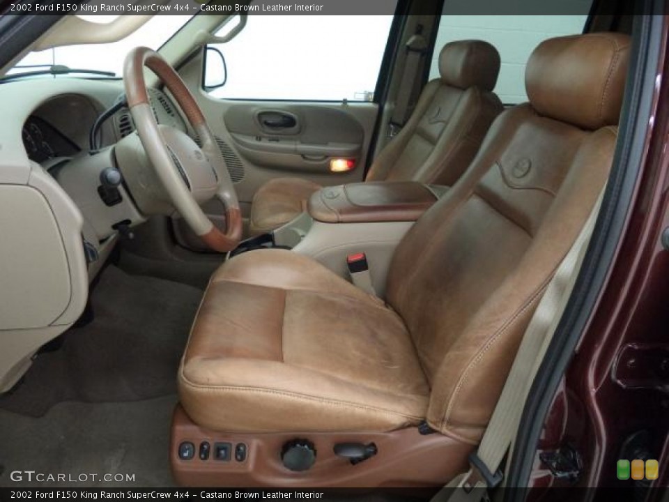 Castano Brown Leather Interior Photo for the 2002 Ford F150 King Ranch SuperCrew 4x4 #85807972