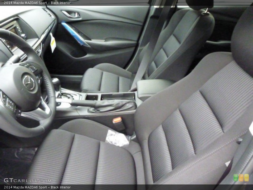 Black Interior Front Seat for the 2014 Mazda MAZDA6 Sport #85809930