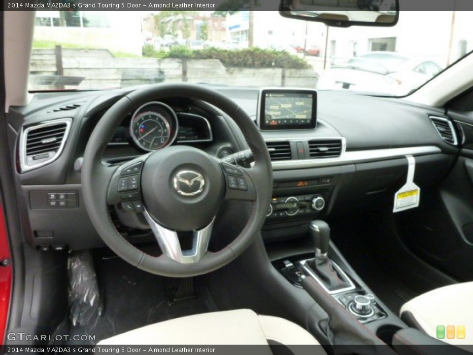 Almond Leather 2014 Mazda MAZDA3 Interiors