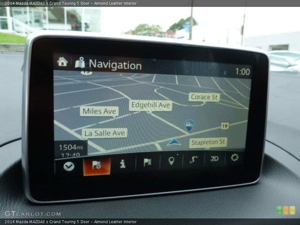 Almond Leather Interior Navigation for the 2014 Mazda MAZDA3 s Grand Touring 5 Door #85810525