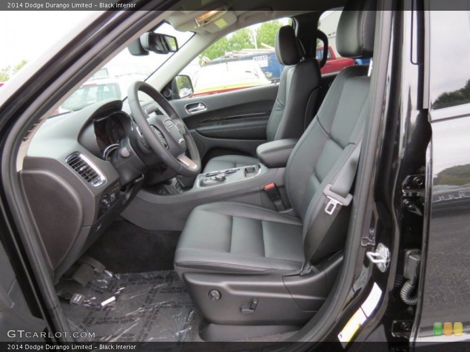 Black Interior Front Seat for the 2014 Dodge Durango Limited #85811247