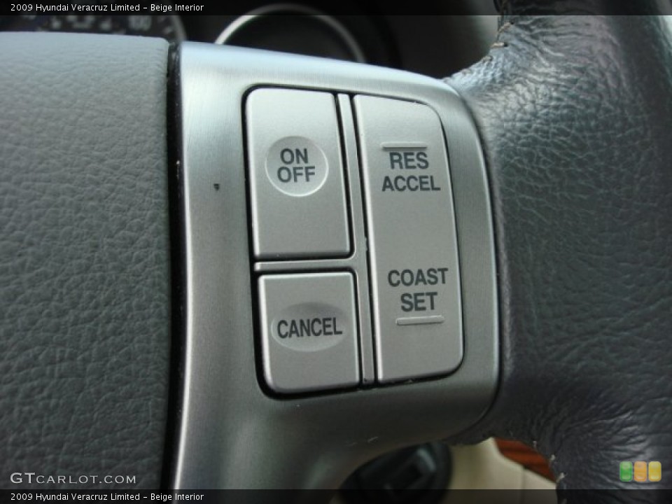 Beige Interior Controls for the 2009 Hyundai Veracruz Limited #85811944