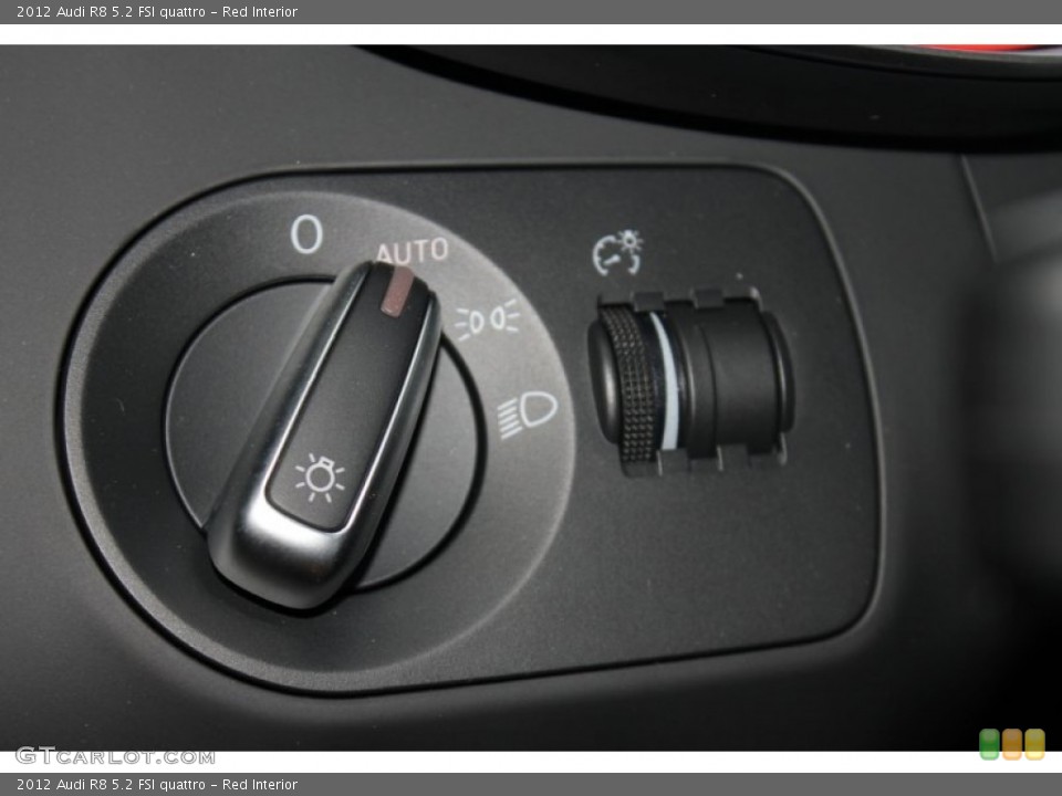 Red Interior Controls for the 2012 Audi R8 5.2 FSI quattro #85812103