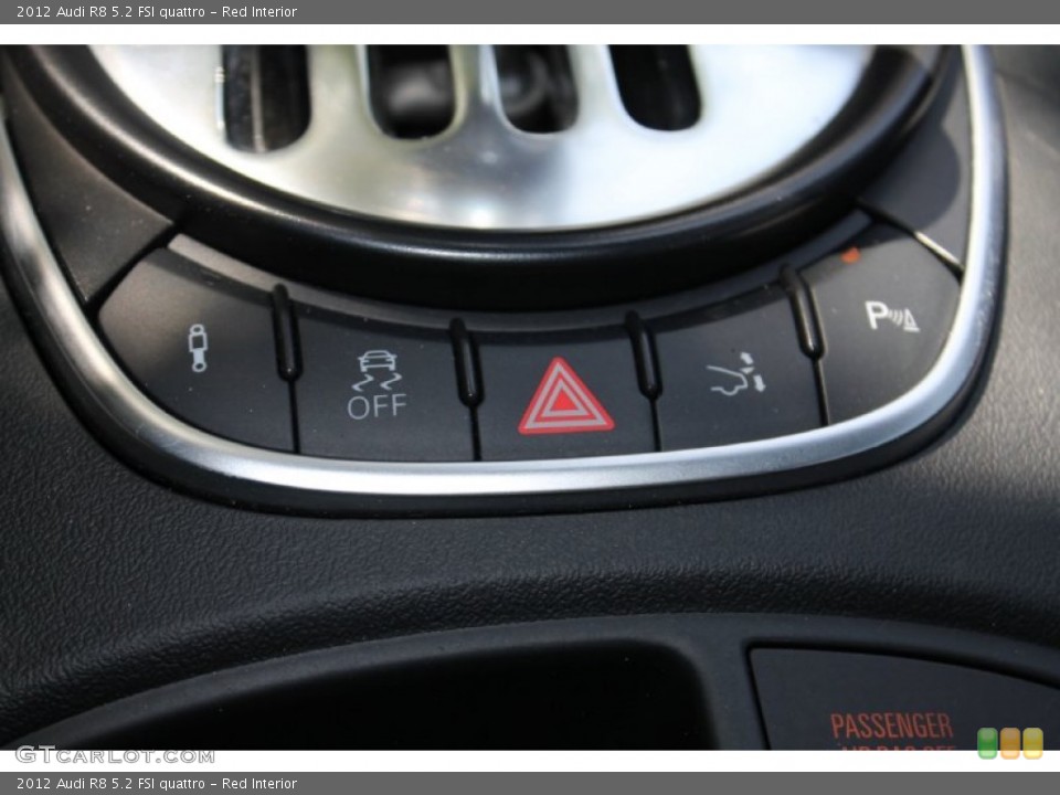 Red Interior Controls for the 2012 Audi R8 5.2 FSI quattro #85812307