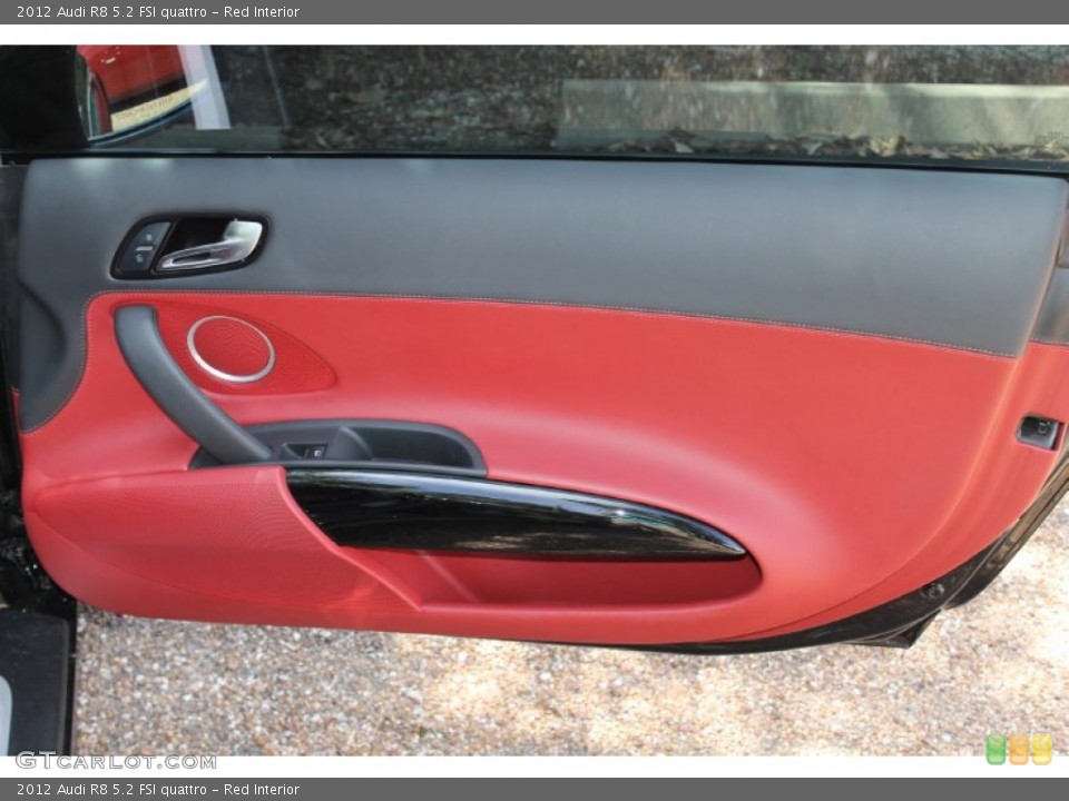 Red Interior Door Panel for the 2012 Audi R8 5.2 FSI quattro #85812385