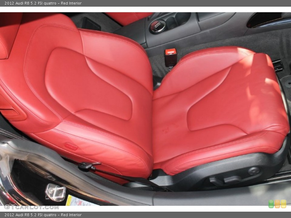 Red Interior Front Seat for the 2012 Audi R8 5.2 FSI quattro #85812407