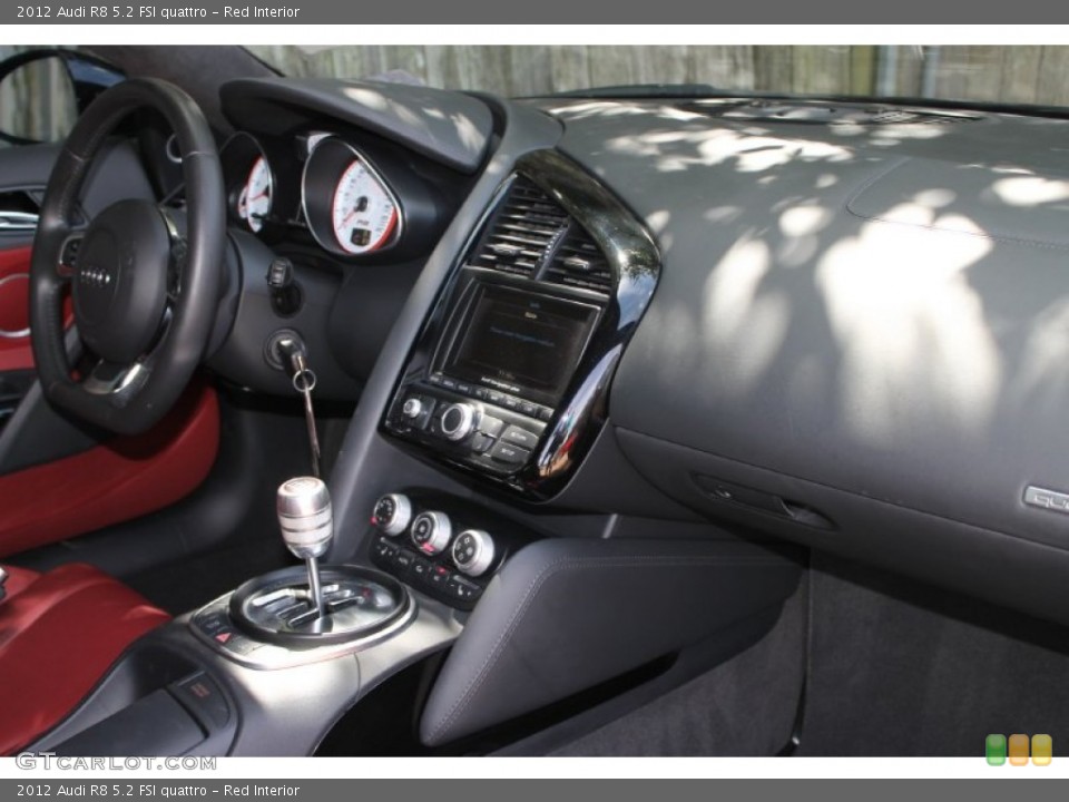 Red Interior Dashboard for the 2012 Audi R8 5.2 FSI quattro #85812431