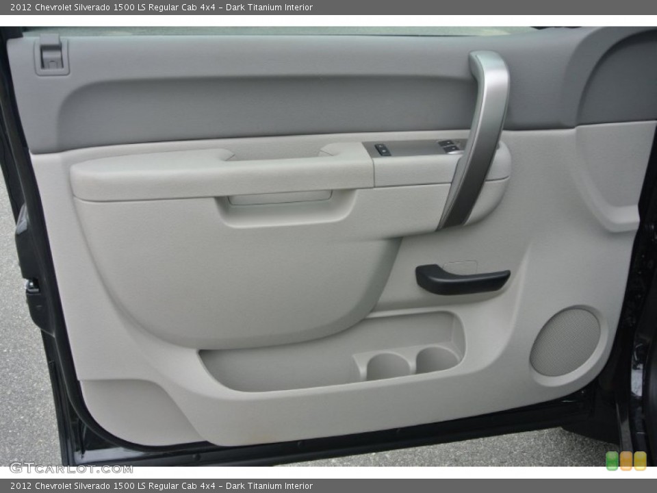 Dark Titanium Interior Door Panel for the 2012 Chevrolet Silverado 1500 LS Regular Cab 4x4 #85814035