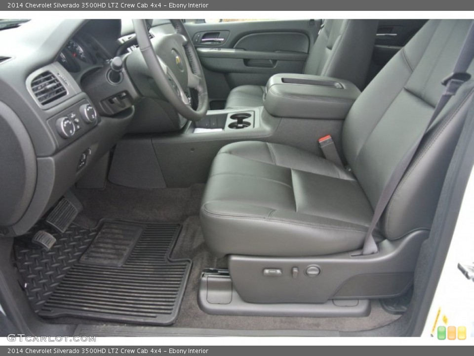 Ebony Interior Front Seat for the 2014 Chevrolet Silverado 3500HD LTZ Crew Cab 4x4 #85815186