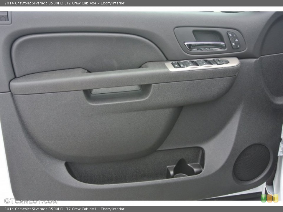 Ebony Interior Door Panel for the 2014 Chevrolet Silverado 3500HD LTZ Crew Cab 4x4 #85815211