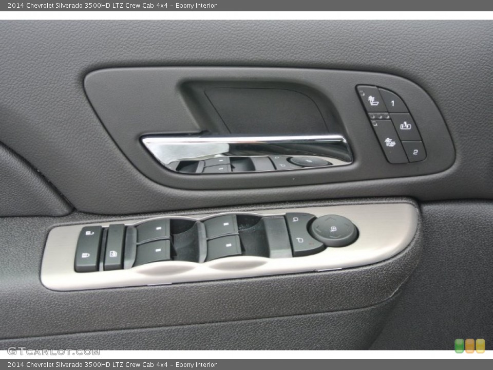 Ebony Interior Controls for the 2014 Chevrolet Silverado 3500HD LTZ Crew Cab 4x4 #85815235