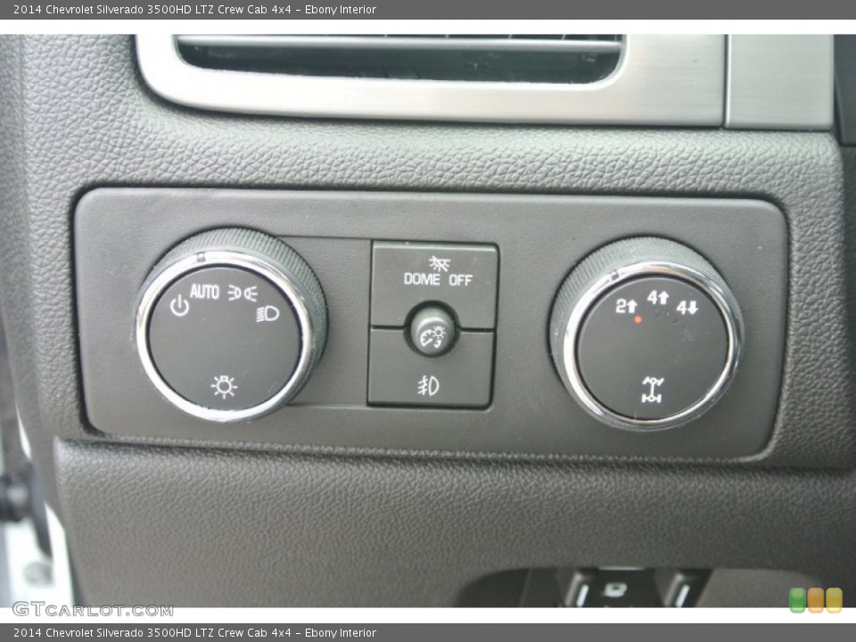 Ebony Interior Controls for the 2014 Chevrolet Silverado 3500HD LTZ Crew Cab 4x4 #85815265