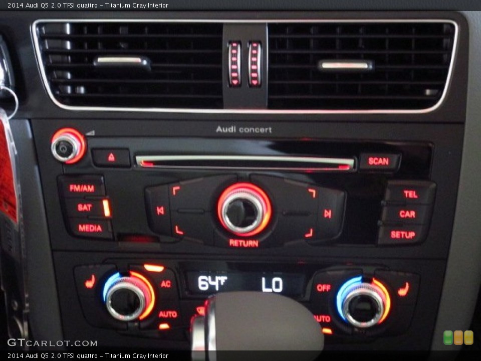 Titanium Gray Interior Controls for the 2014 Audi Q5 2.0 TFSI quattro #85816096