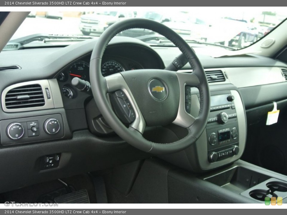 Ebony Interior Dashboard for the 2014 Chevrolet Silverado 3500HD LTZ Crew Cab 4x4 #85816684