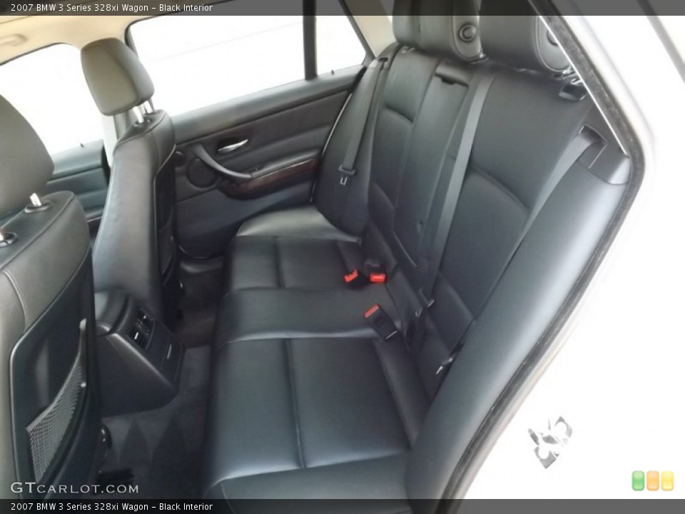 Black Interior Rear Seat for the 2007 BMW 3 Series 328xi Wagon #85830892