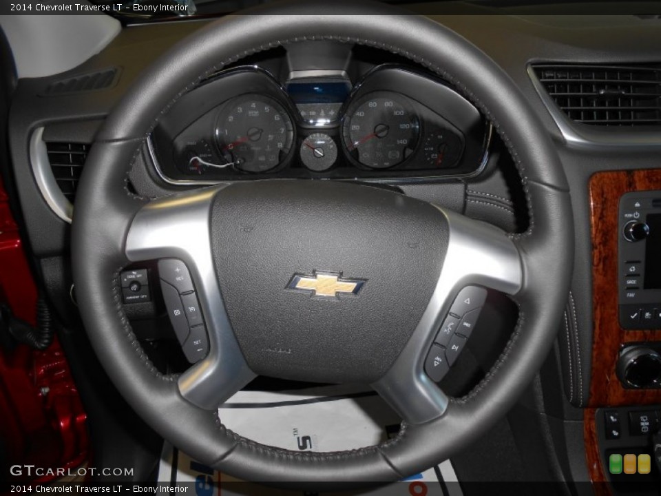 Ebony Interior Steering Wheel for the 2014 Chevrolet Traverse LT #85832116