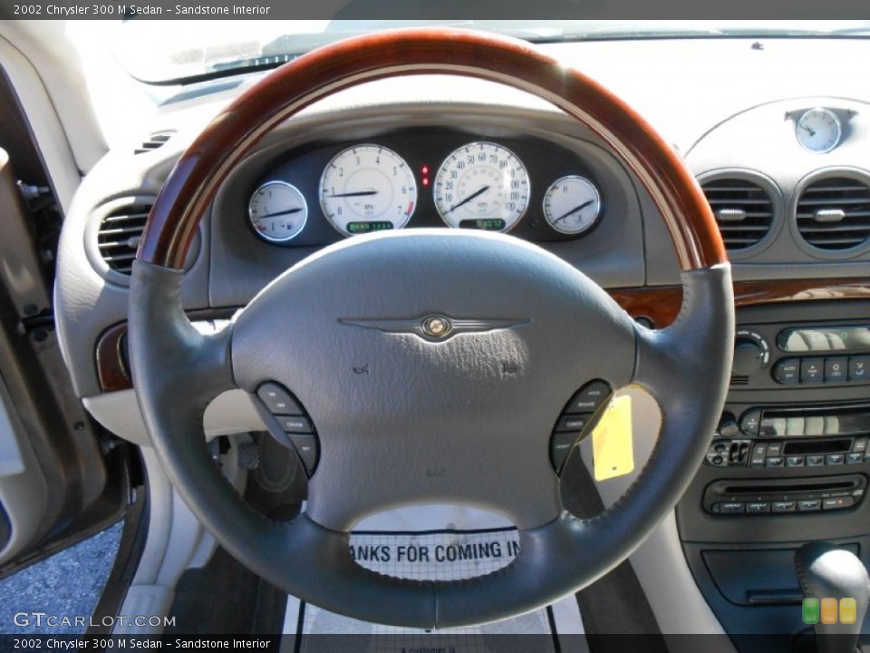 Sandstone Interior Steering Wheel for the 2002 Chrysler 300 M Sedan #85833691