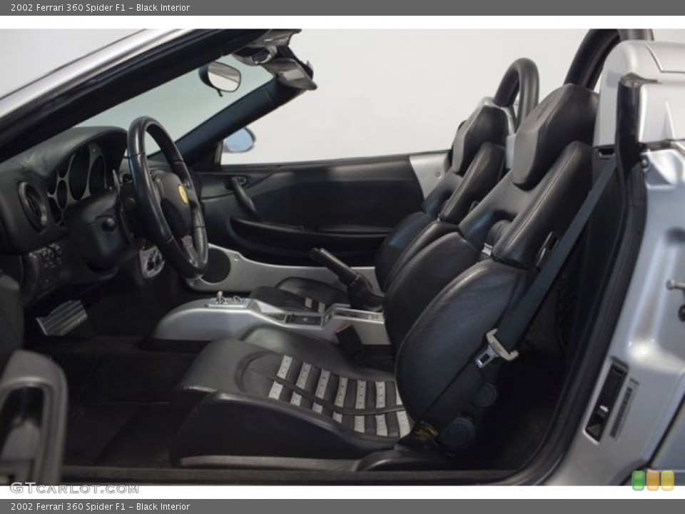 Black Interior Front Seat for the 2002 Ferrari 360 Spider F1 #85835092