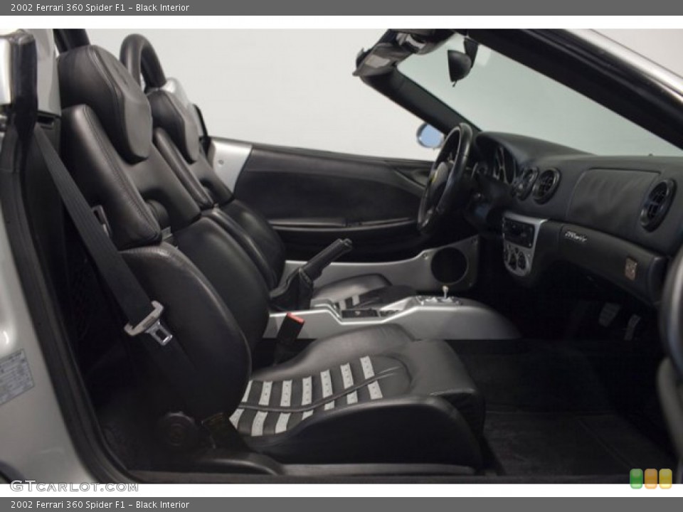 Black Interior Front Seat for the 2002 Ferrari 360 Spider F1 #85835104
