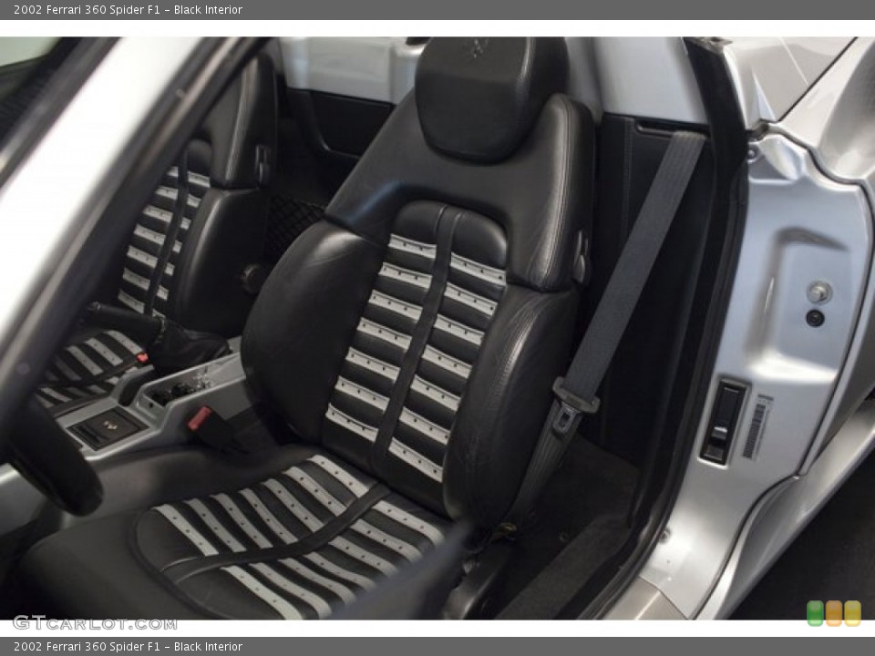 Black Interior Front Seat for the 2002 Ferrari 360 Spider F1 #85835122