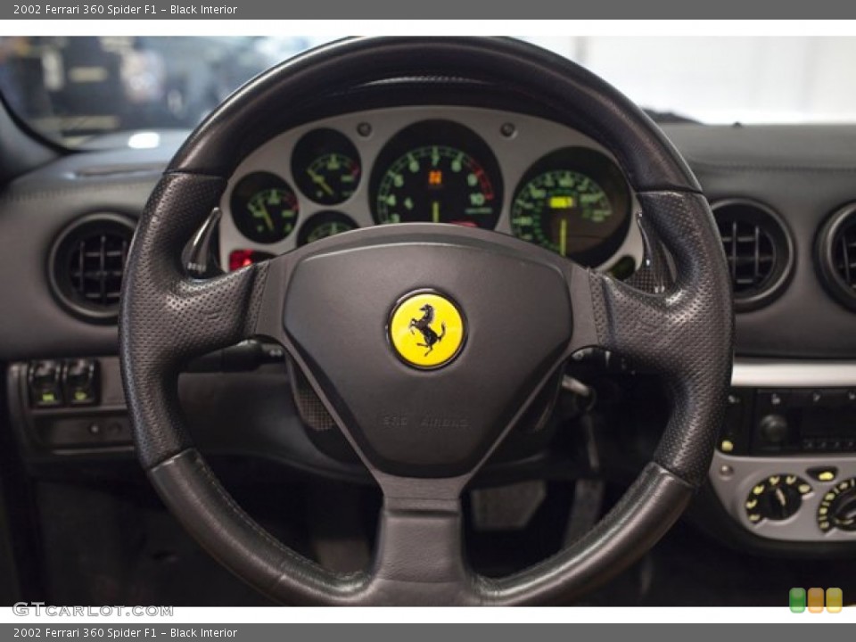 Black Interior Steering Wheel for the 2002 Ferrari 360 Spider F1 #85835224